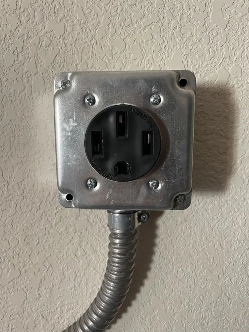 NEMA 14-50 outlet installed for Smart Home Electrical in Upper Hanover